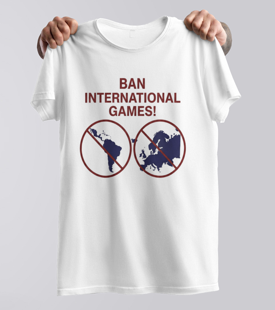 Ban International Games America Europe Map Circles T-Shirt