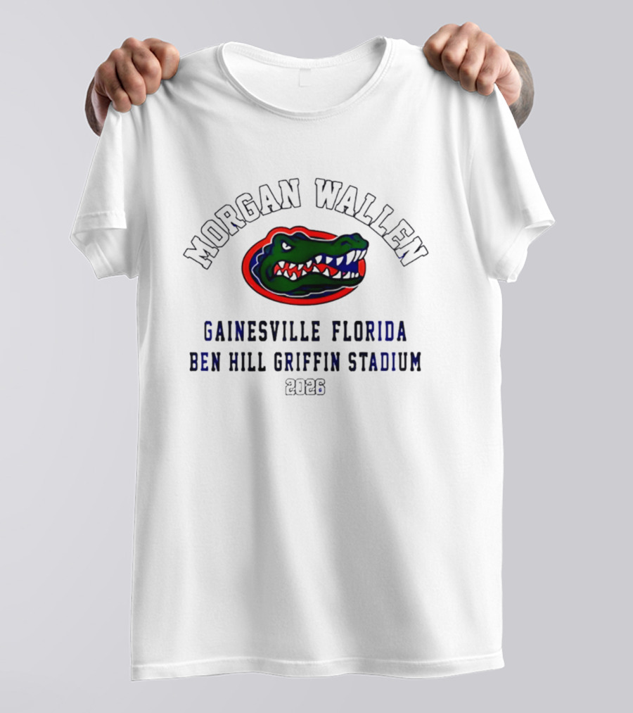 Morgan Wallen Florida Gators 2026 Gainesville Ben Hill Griffin Stadium T-Shirt