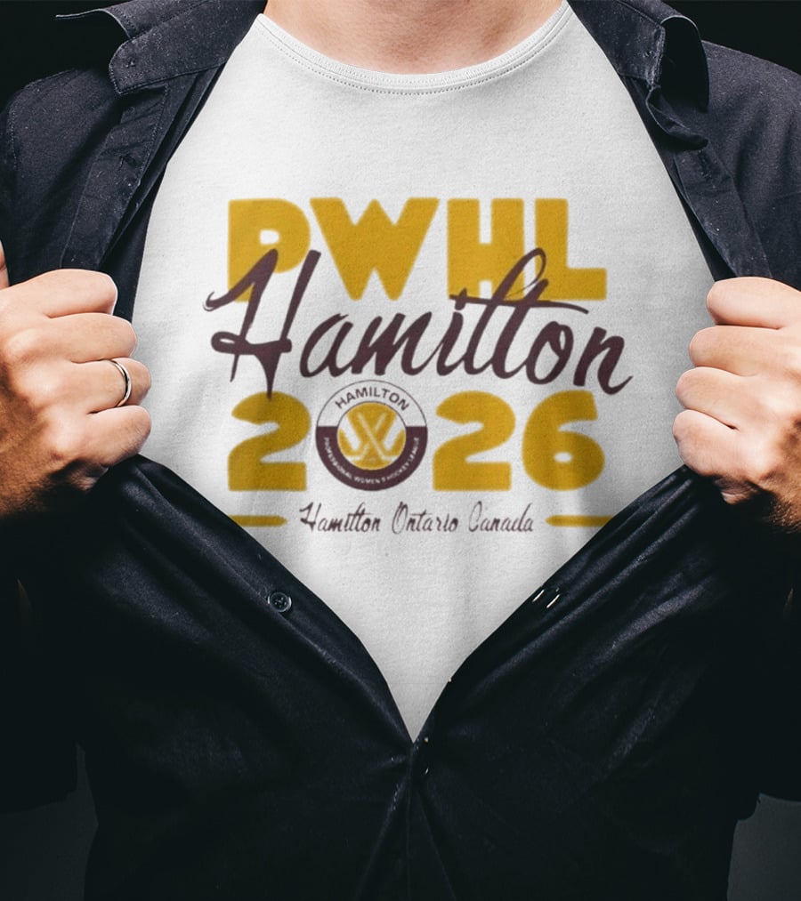 PWHL Hamilton 2026 Ontario Canada Hamilton Pour Enfants Stadium Essentials T-Shirt