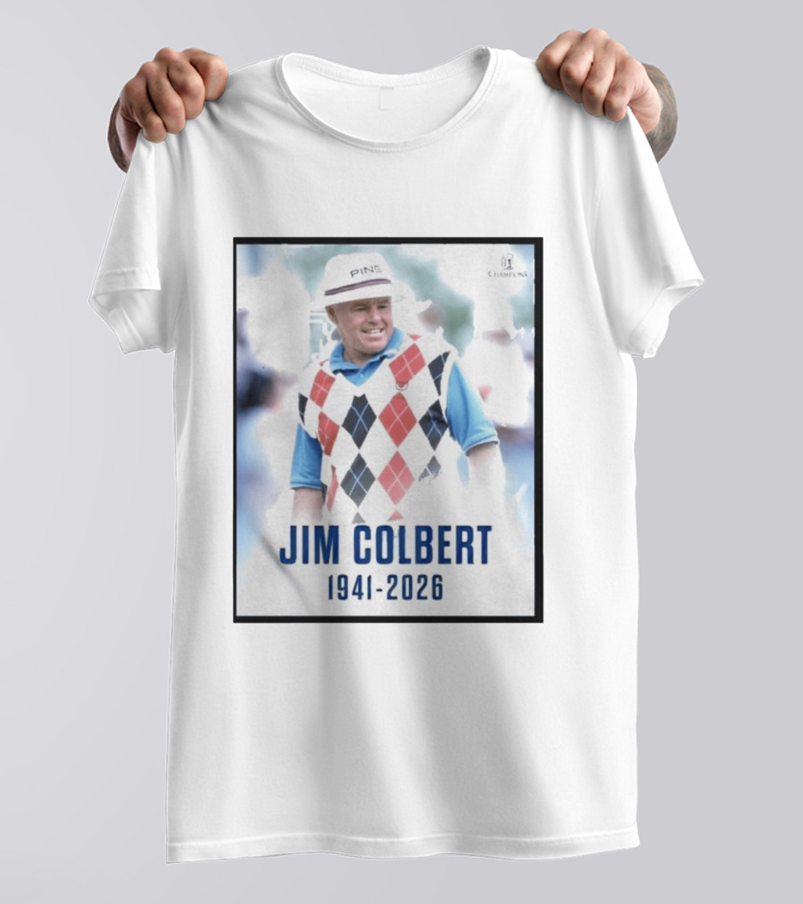 Jim Colbert 1941 2026 PING Champions Golf Legend Argyle Sweater T-Shirt