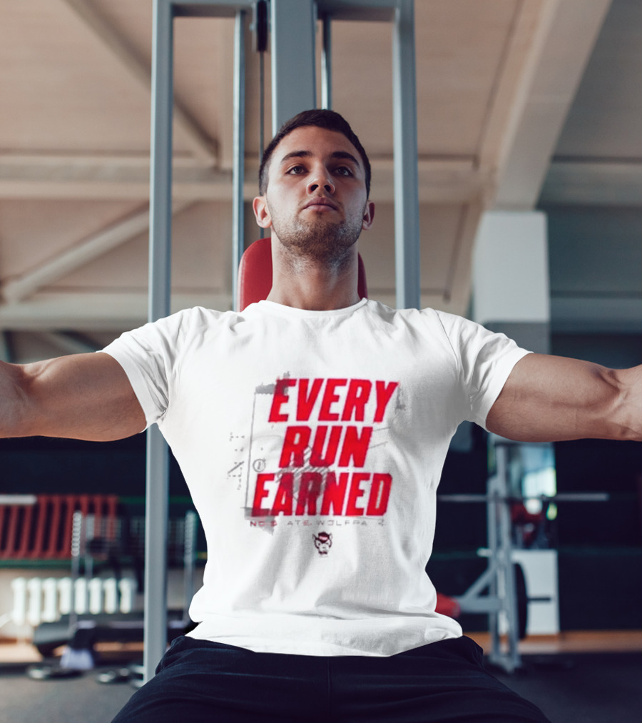 NC State Wolfpack Every Run Earned T-Shirt