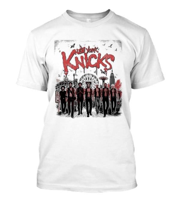 New York Knicks The Warriors Coney Island Ferris Wheel Skyline T-Shirt