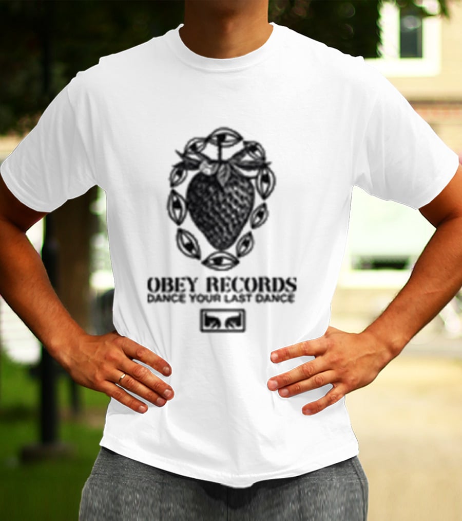 Obey Records Garden Heavyweight Music Art Collection T-Shirt