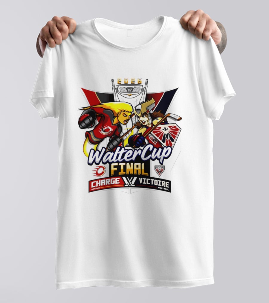 Ottawa Charge Vs Montreal Victoire 2026 Walter Cup Final Hockey Clash T-Shirt