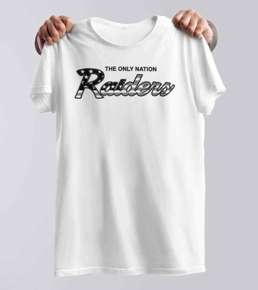 Raiders The Only Nation 2026 Stars And Stripes Bold Raiders T-Shirt