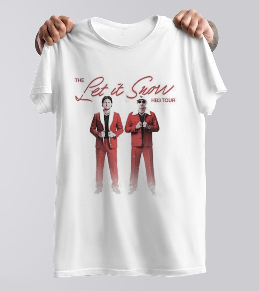 The Let It Snow Hb3 Tour Tuxedo Duo Red Suits T-Shirt