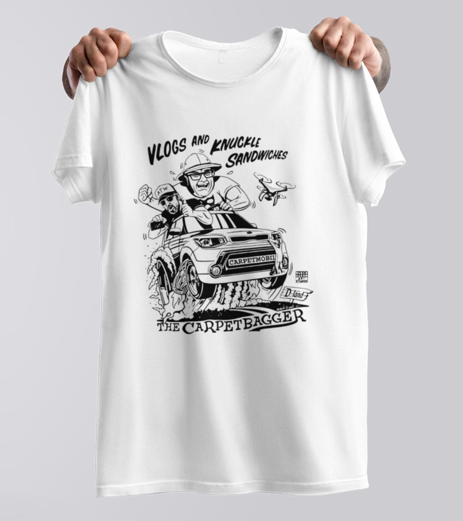 Vlogs And Knuckle Sandwiches The Carpetbagger Adventure T-Shirt