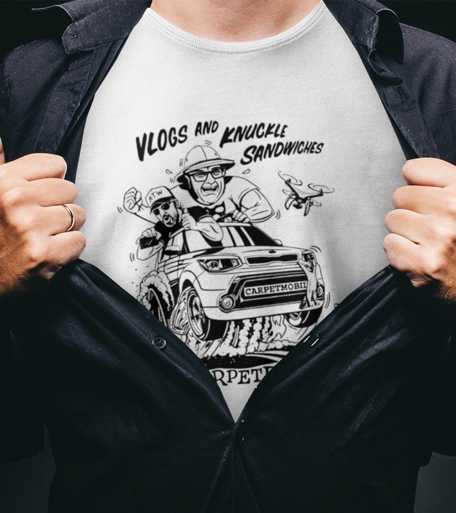 Vlogs And Knuckle Sandwiches The Carpetbagger Adventure T-Shirt