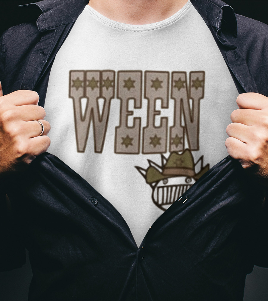 Ween 12 Golden Country Greats Tour Cowboy Hat Stars T-Shirt