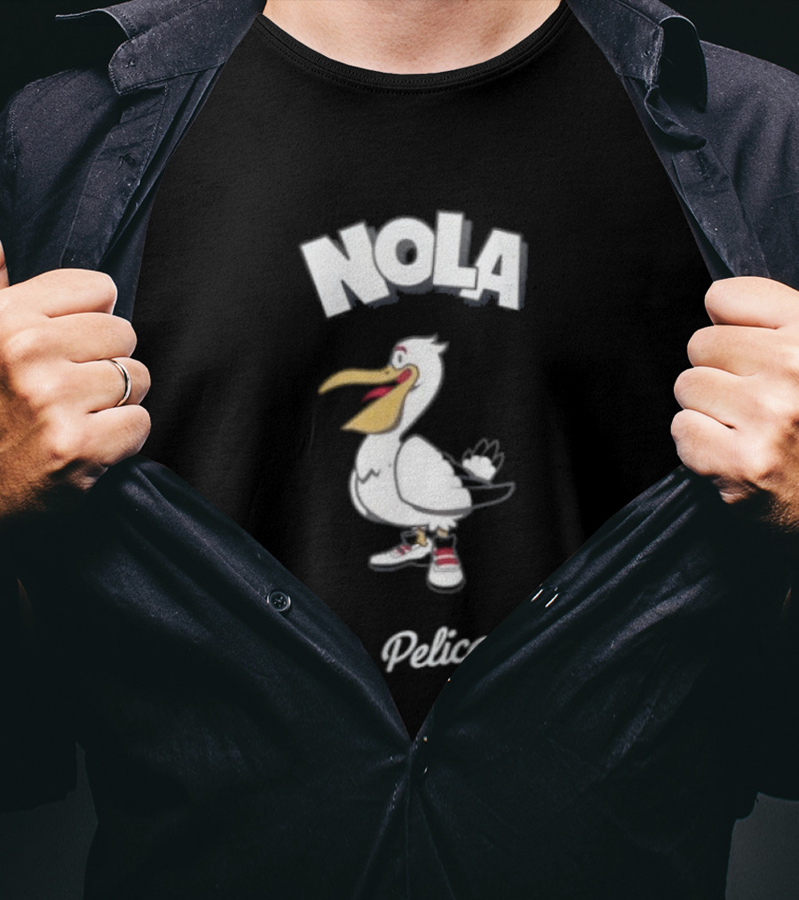 New Orleans Pelicans Nola The Pelican NBA Toons T-Shirt