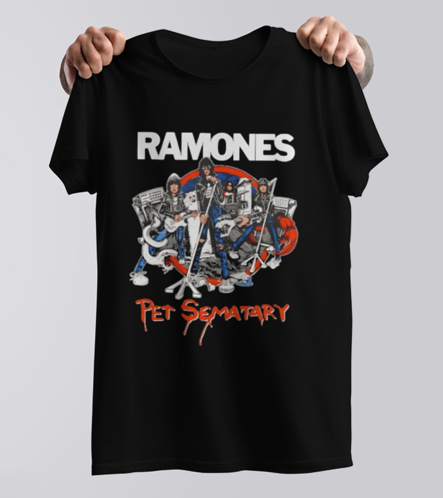 Ramones Pet Sematary Road To Ruin Classic Punk Rock Band T-Shirt