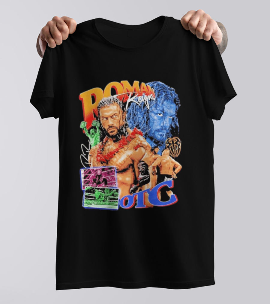 Roman Reigns Tribal Chief OTC Wrestling Champion WWE Acknowledged T-Shirt