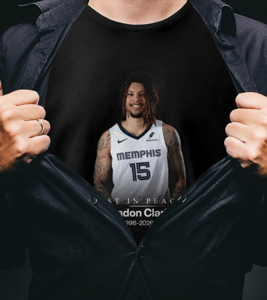 Brandon Clarke Memphis 15 Rest In Peace 1996 2026 T-Shirt