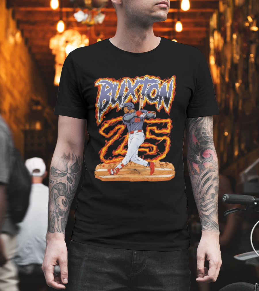 Buxton 25 Blazing Baseball Slugger T-Shirt