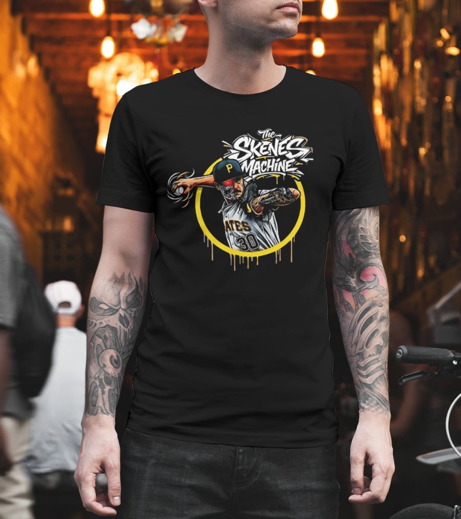 The Skenes Machine Paul Skenes Pittsburgh Pirates Pitcher 30 Aces T-Shirt