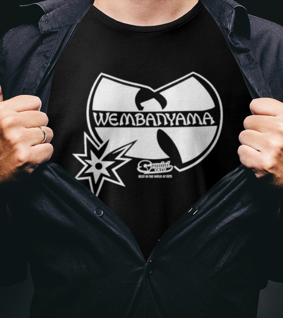 Victor Wembanyama Wu Tang San Antonio Spurs Cactus Basketball 1975 T-Shirt