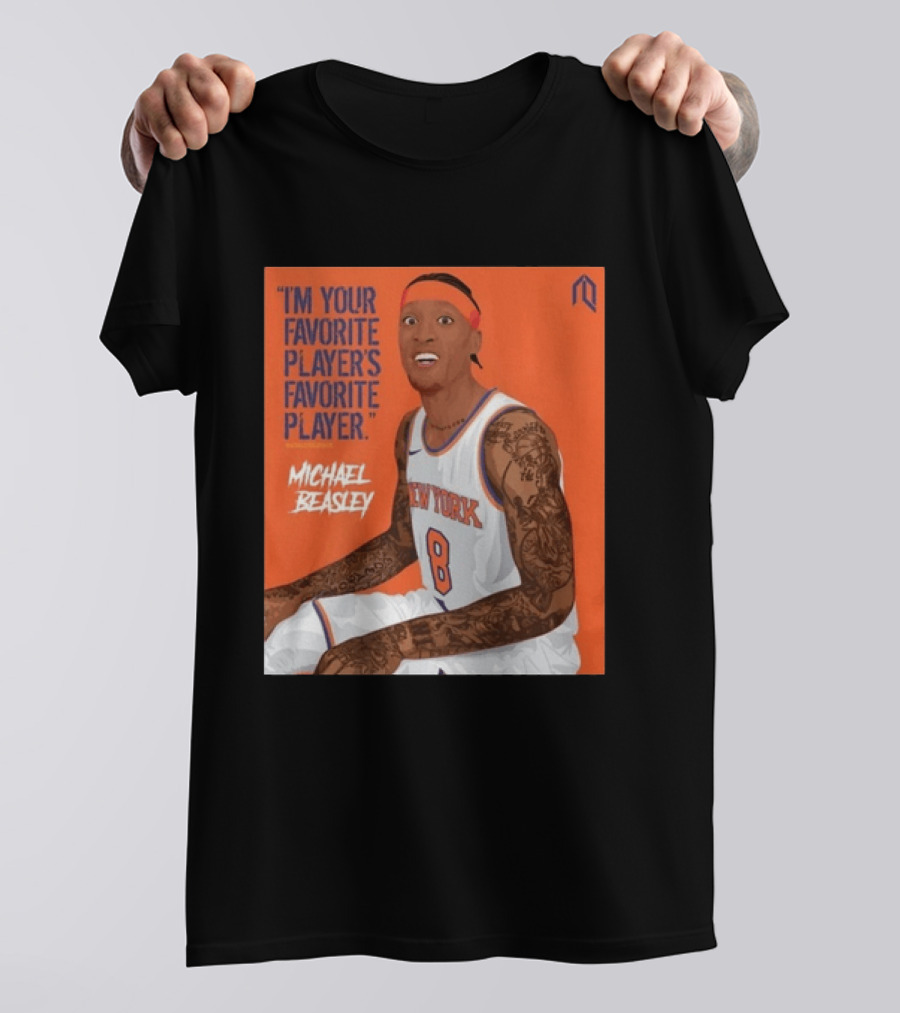 I'm Your Favorite Player's Favorite Player Michael Beasley New York Basketball Number 8 Tattoos Iconic Orange T-Shirt