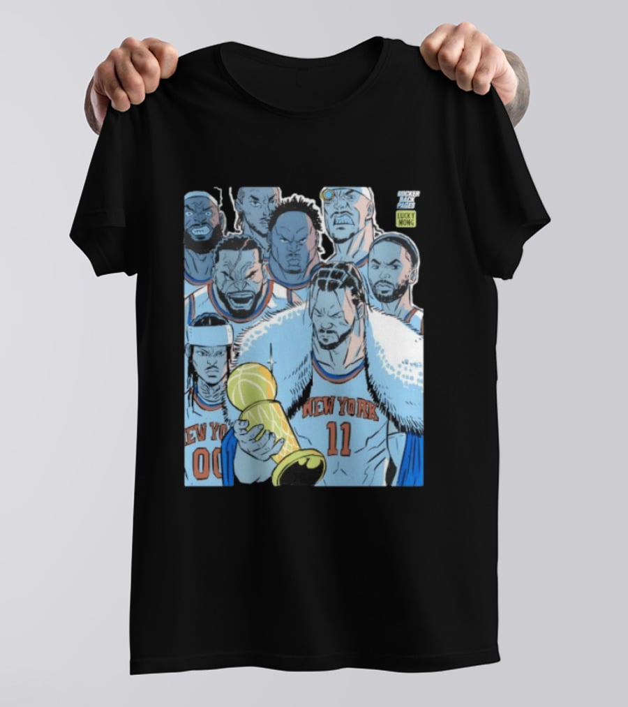 Jalen Brunson New York Knicks Invincible NBA Champions Cartoon T-Shirt