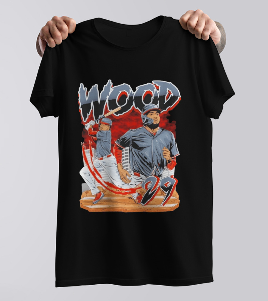 Wood 29 Baseball Euphoria Debut Action Scene T-Shirt