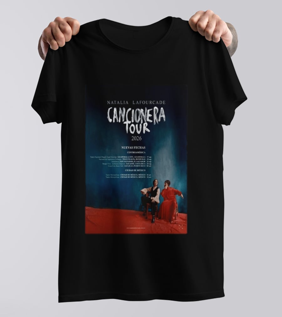 Natalia Lafourcade 2026 Cancionera Tour Nueva Fechas Centroamérica Ciudad De México T-Shirt