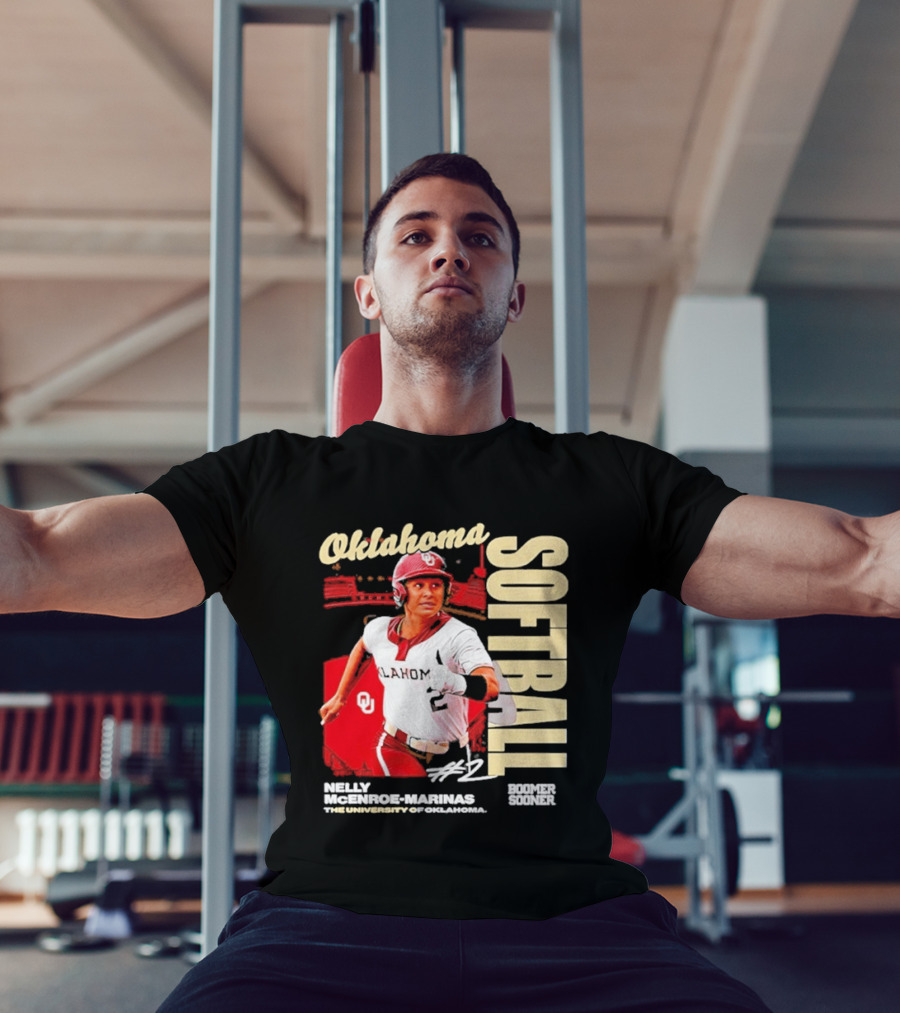 Nelly McEnroe Marinas #2 Oklahoma Sooners Softball Player T-Shirt