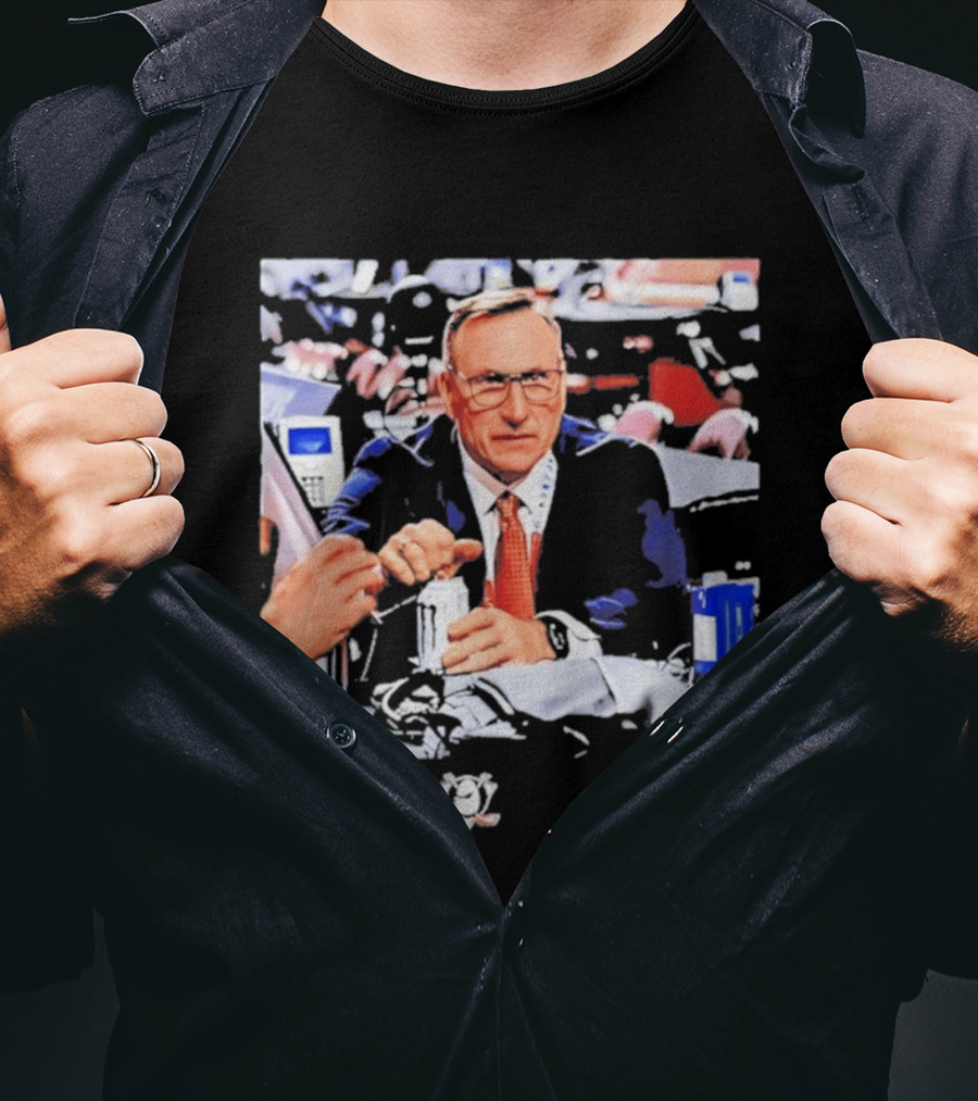 Pat Verbeek Anaheim Ducks General Manager Team Meeting Photo T-Shirt