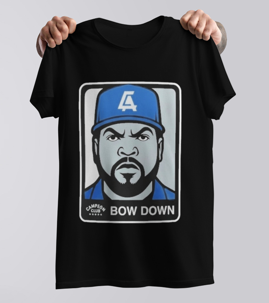 2026 LA Dodgers Ice Cube Bow Down Campeon Club T-Shirt