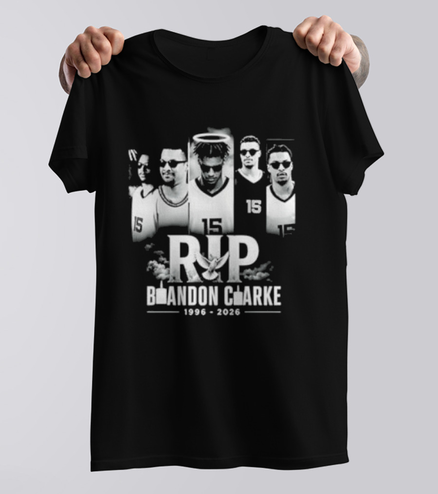 RIP Brandon Clarke 1996 2026 Commemorative Basketball T-Shirt