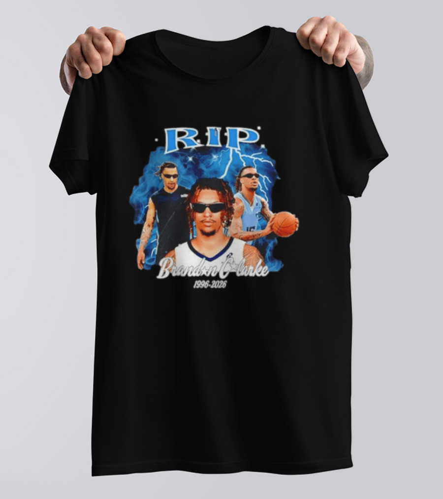 RIP Brandon Clarke 1996 2026 Memphis Grizzlies NBA Players Commemorative T-Shirt
