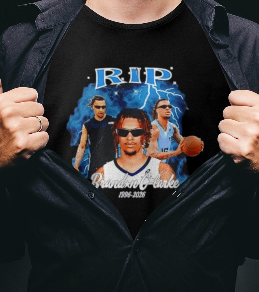 RIP Brandon Clarke 1996 2026 Memphis Grizzlies NBA Players Commemorative T-Shirt