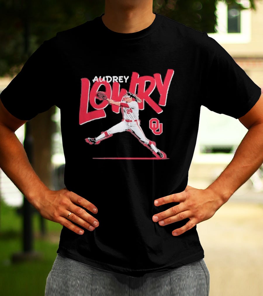 Audrey Lowry Oklahoma Sooners Softball OU 24 T-Shirt