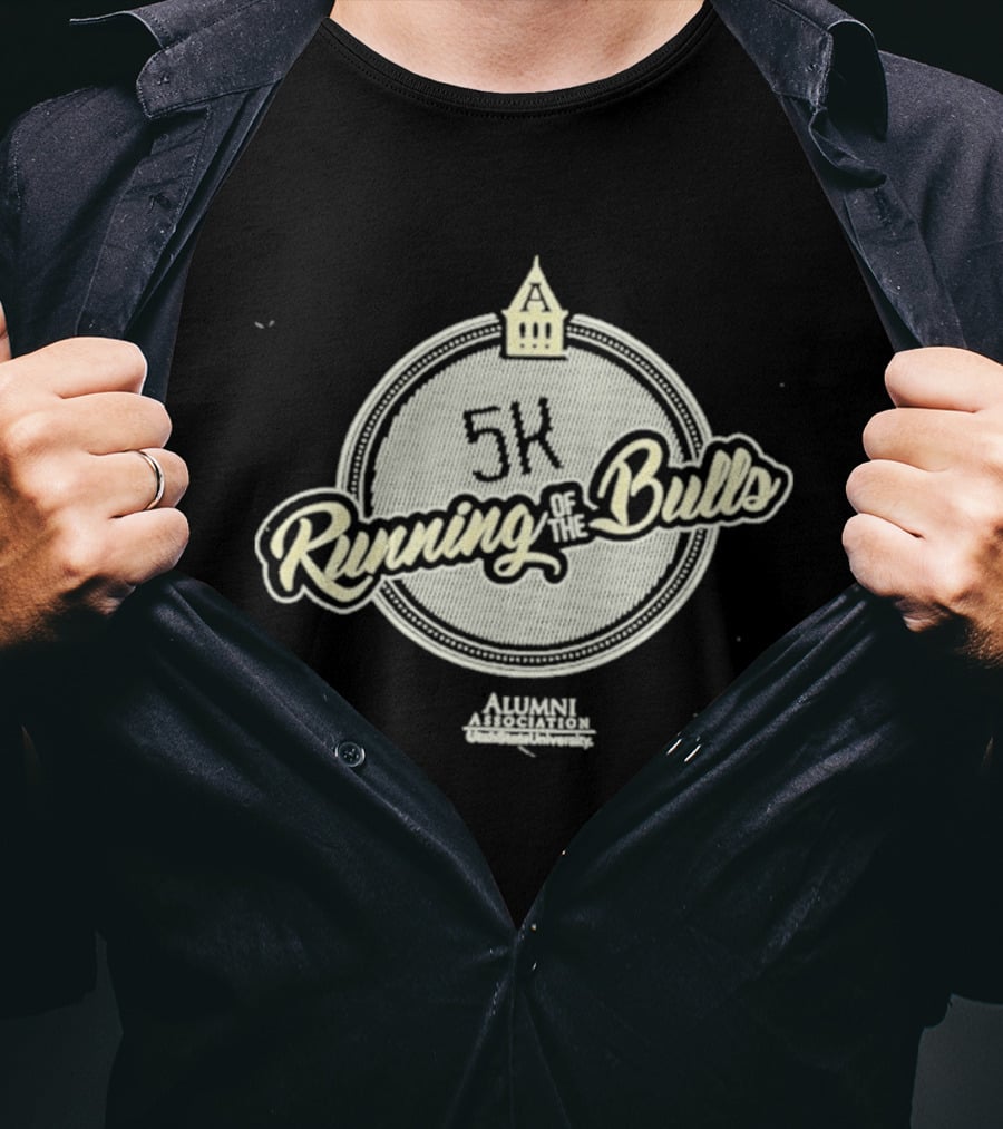 5K Running Of The Bulls Usu Homecoming T-Shirt