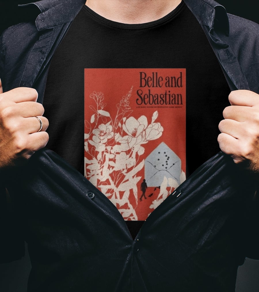 Belle And Sebastian 13 De Mayo Teatro Metropólitan CDMX Mexico Floral T-Shirt
