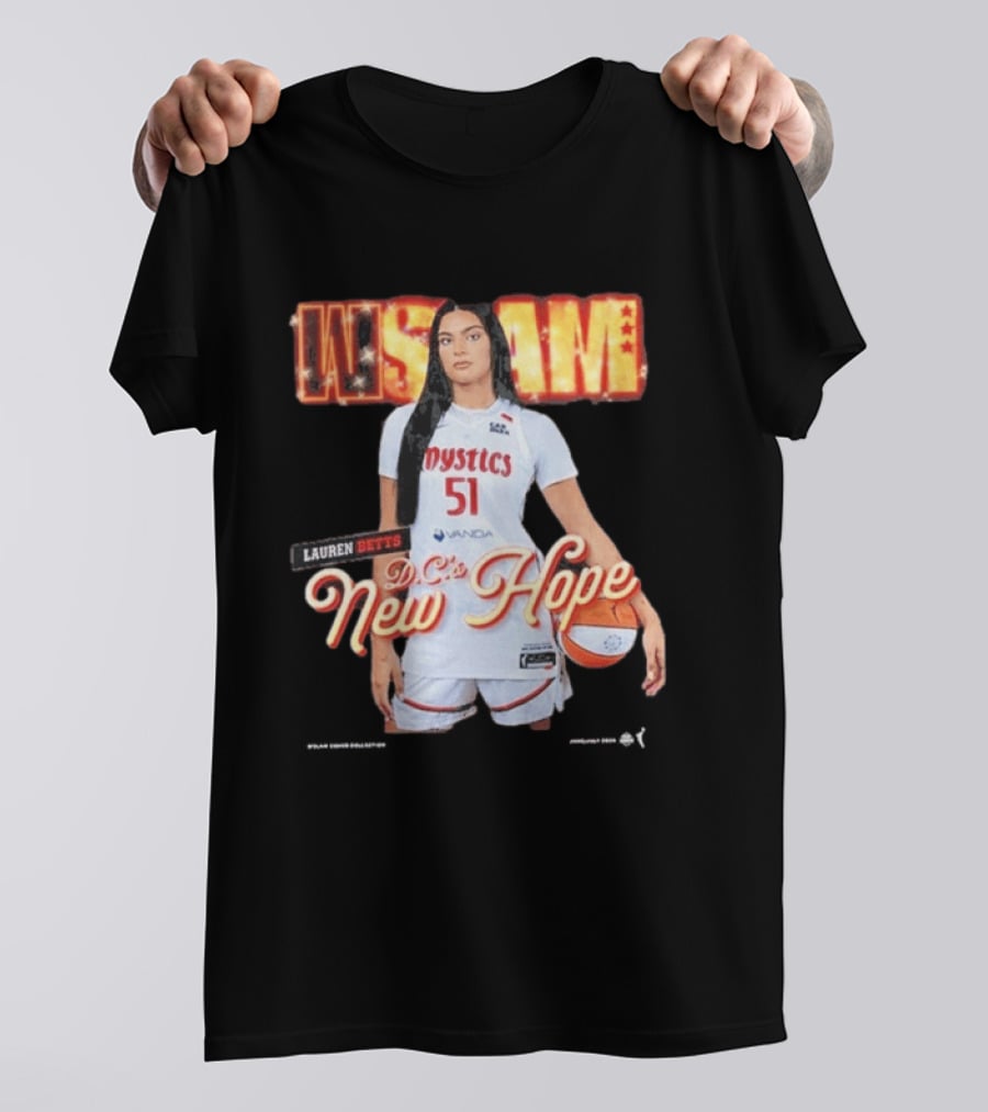 SLAM 262 Washington Mystics Lauren Betts DC's New Hope T-Shirt