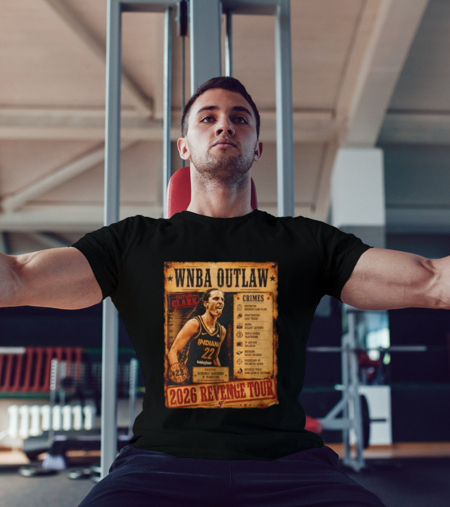 WNBA Outlaw Caitlin Clark Indiana 2026 Revenge Tour T-Shirt