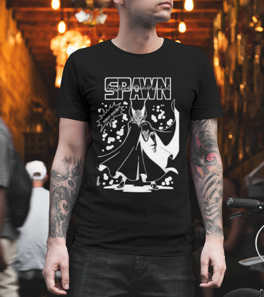 Spawn First Issue Comic Artwork Cover Retro 90s T-Shirt