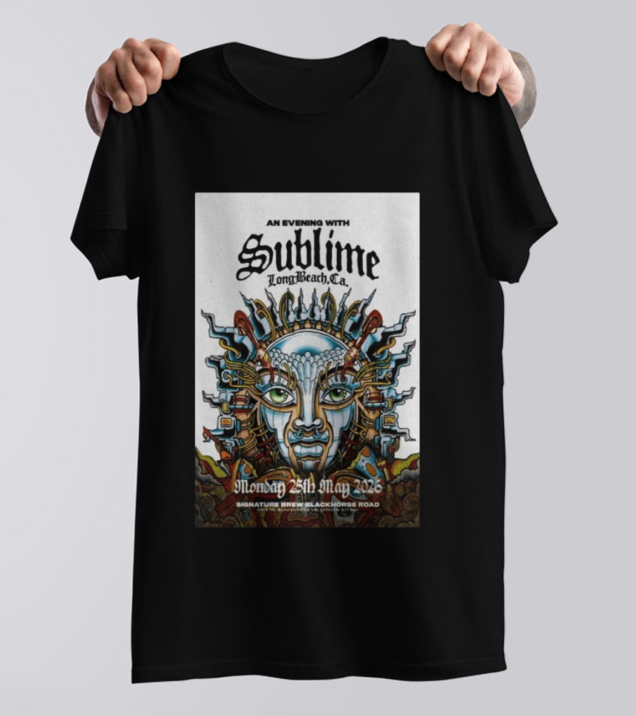 An Evening With Sublime Signature Brew Blackhorse Road Long Beach CA May 25 2026 T-Shirt