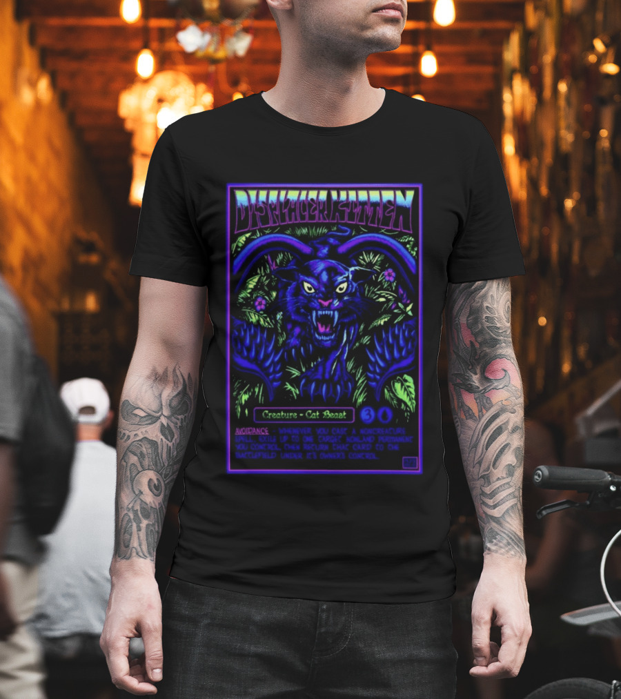 Displacer Kitten Creature Cat Beast Avoidance Text Fantasy 2026 T-Shirt