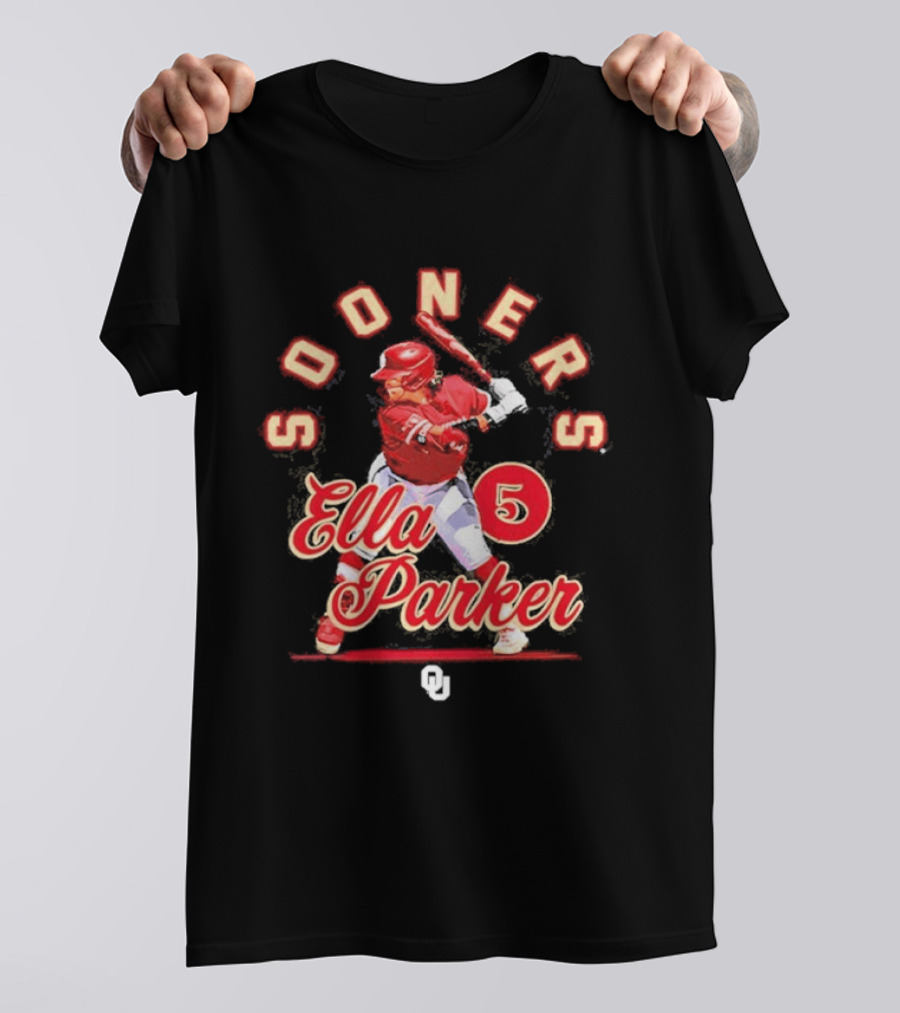Sooners Softball Ella Parker 5 Oklahoma Player T-Shirt