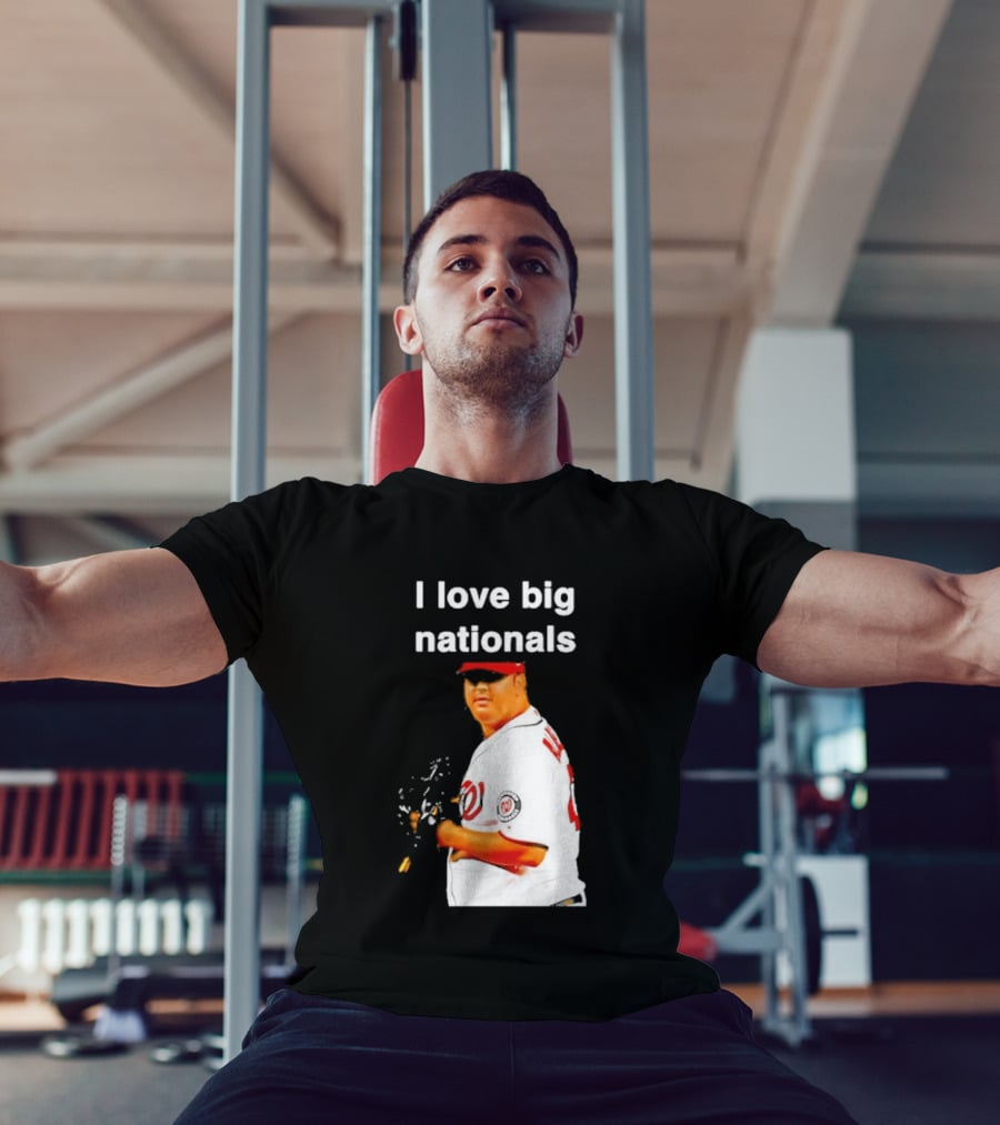 Todd Coffey Washington Nationals I Love Big Nationals White Jersey T-Shirt