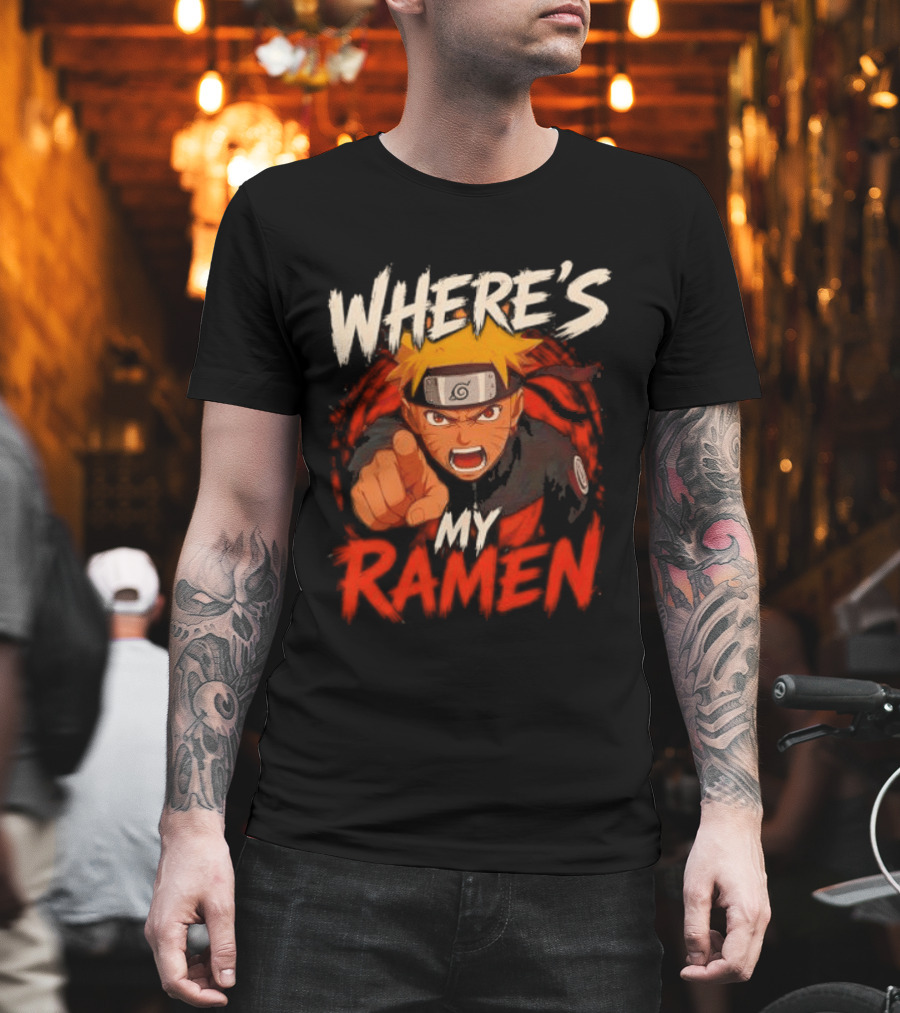 Where's My Ramen Naruto T-Shirt