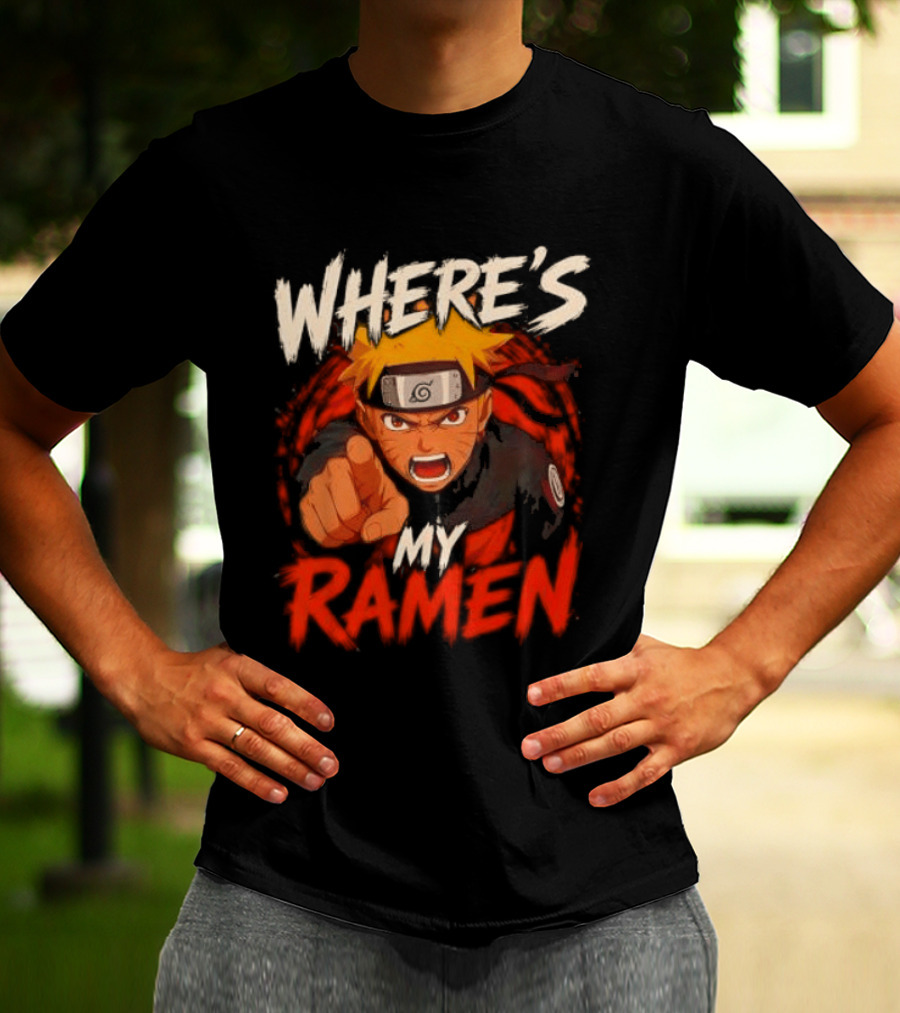 Where's My Ramen Naruto T-Shirt