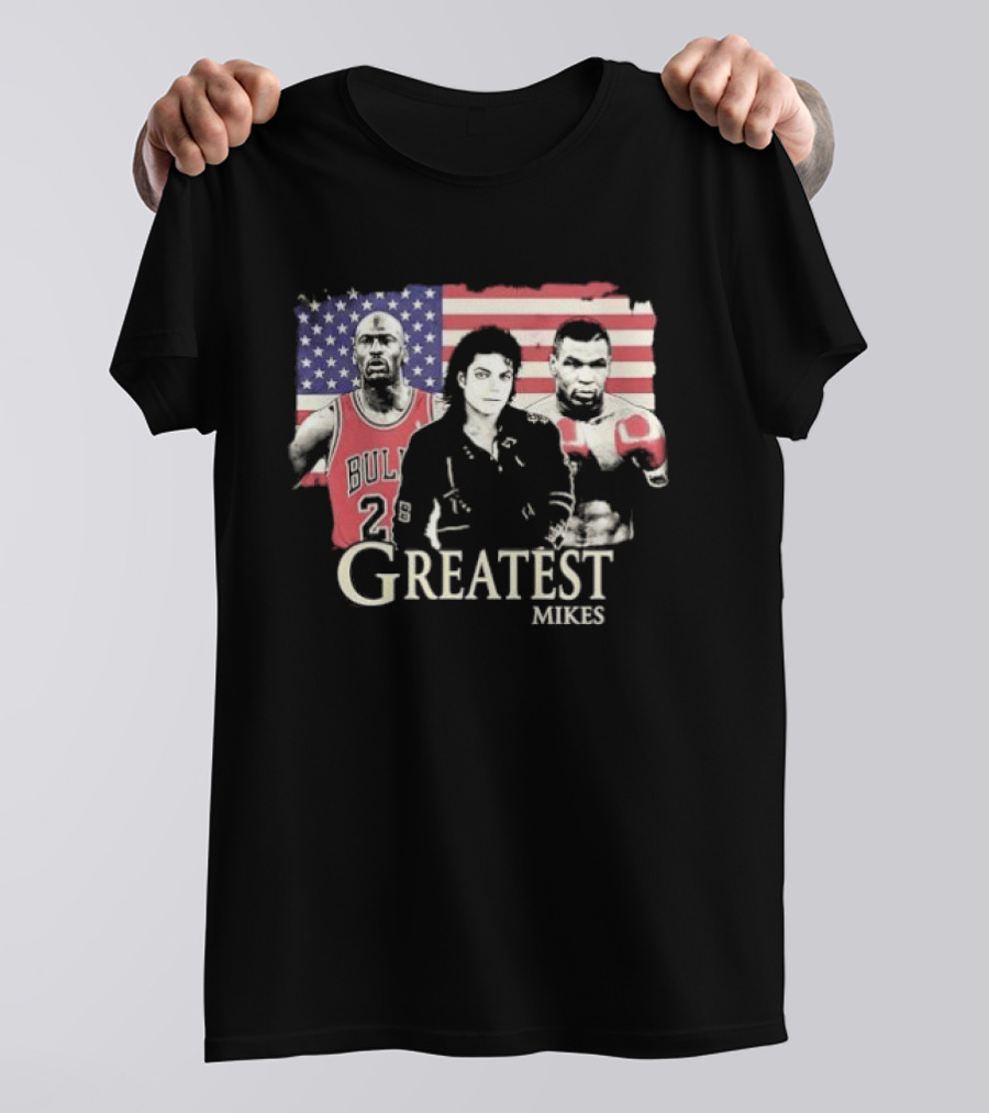 Greatest Mikes Jordan Jackson Tyson American Flag 2026 T-Shirt
