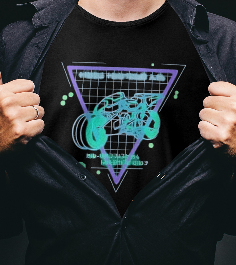 Air Wheeler A9 Final Fantasy XIV Retro Neon Aesthetic T-Shirt