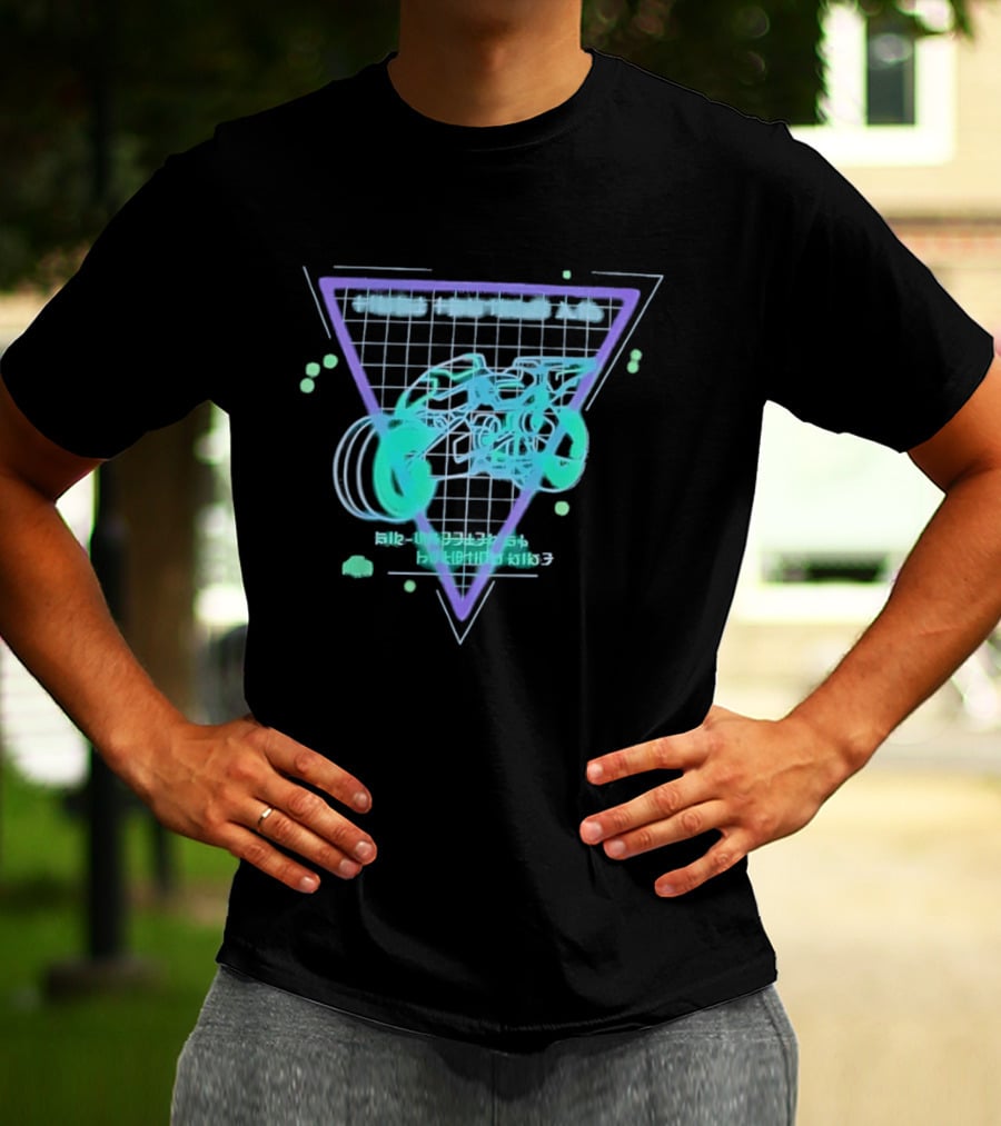 Air Wheeler A9 Final Fantasy XIV Retro Neon Aesthetic T-Shirt