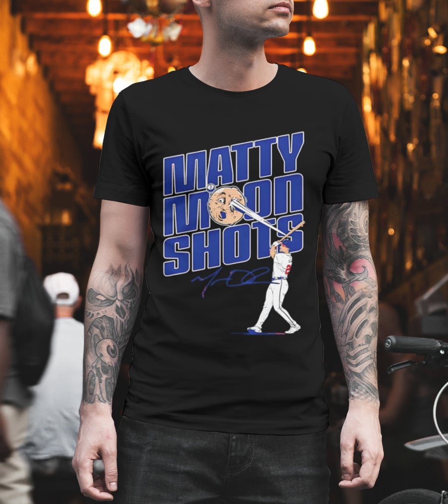 Matty Moonshots Matt Olson Baseball Signature Chop House Atlanta T-Shirt