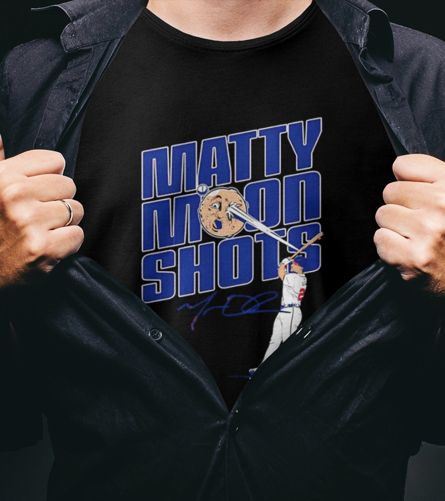 Matty Moonshots Matt Olson Baseball Signature Chop House Atlanta T-Shirt