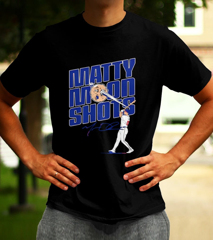 Matty Moonshots Matt Olson Baseball Signature Chop House Atlanta T-Shirt