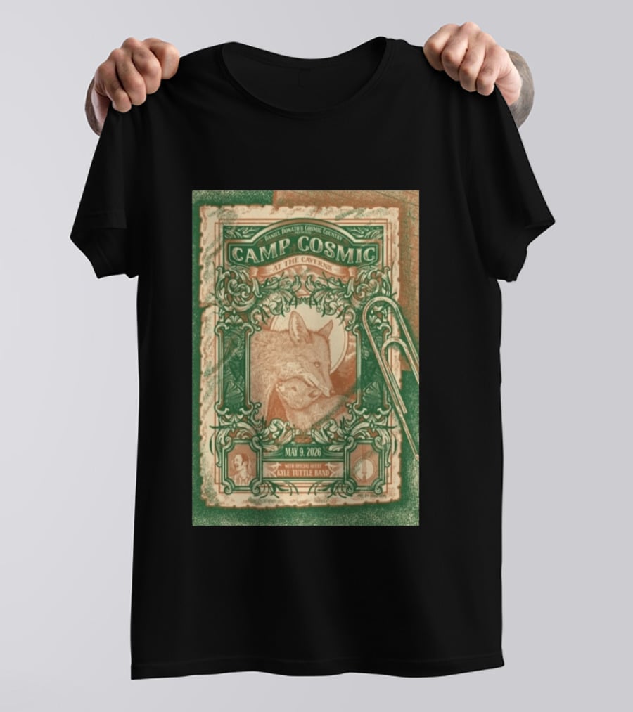 Daniel Donato's Cosmic Country Camp Cosmic At The Caverns May 9 2026 With Kyle Tuttle Band T-Shirt