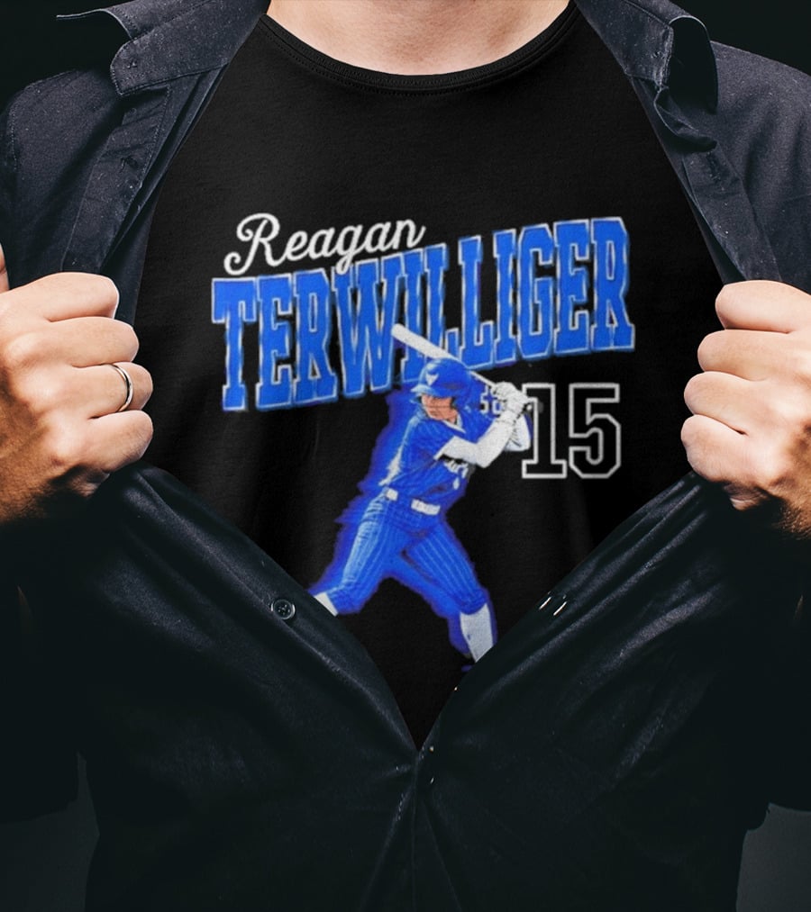 Reagan Terwilliger 15 Buffalo Bulls Softball Player Swing T-Shirt